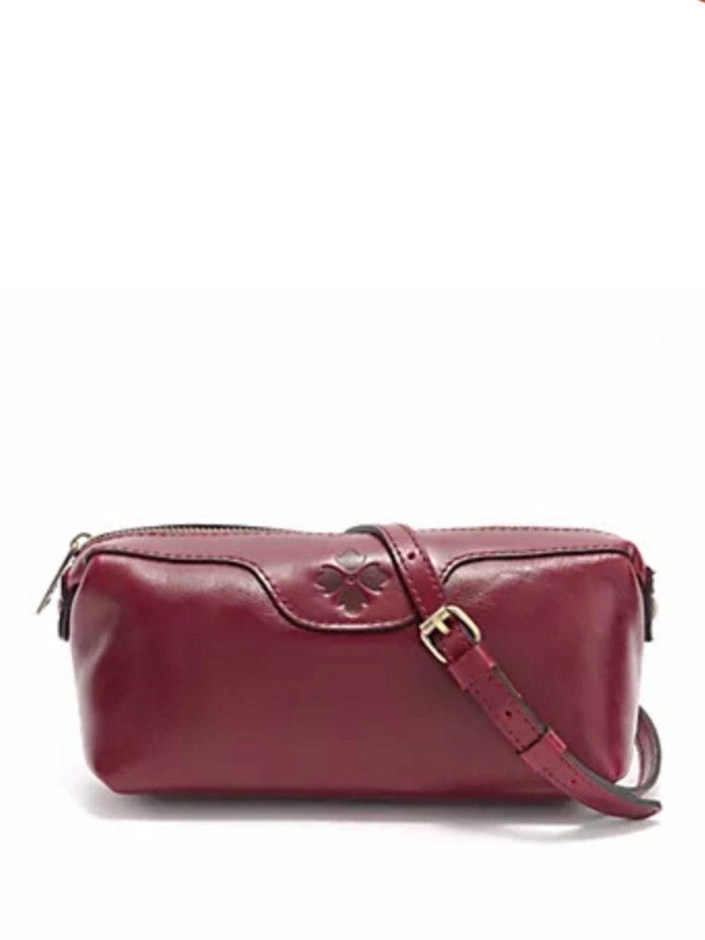 Patricia Nash Leather Joliet Pouch Women's Oxblood  Leather Crossbody Bag